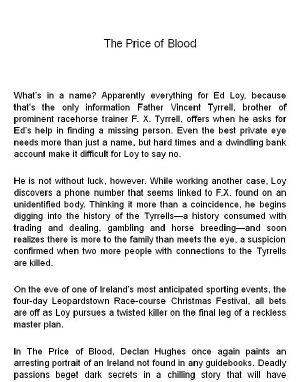 [Ed Loy 03] • The Price of Blood